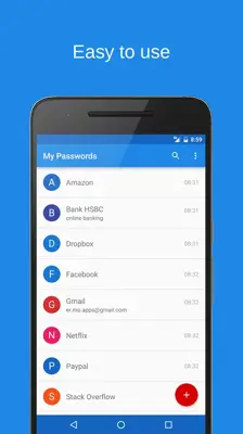 My Passwords android App screenshot 10