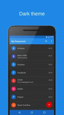 My Passwords android App screenshot 7